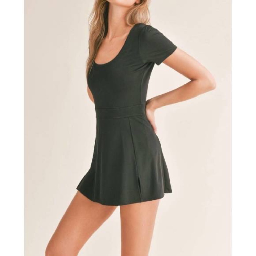 NEW SADIE & SAGE elite tennis dress in black